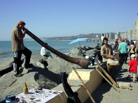 Blowing the horn vina del mar 12-1-03